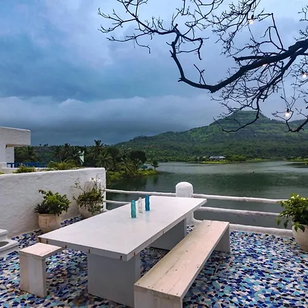 Saffronstays Kairos Athena, Karjat - Greek Style Pool Villa Near Camp Max-3