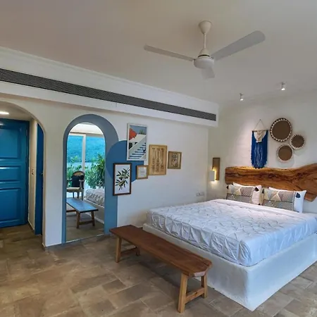 Saffronstays Kairos Athena, Karjat - Greek Style Pool Villa Near Camp Max-2